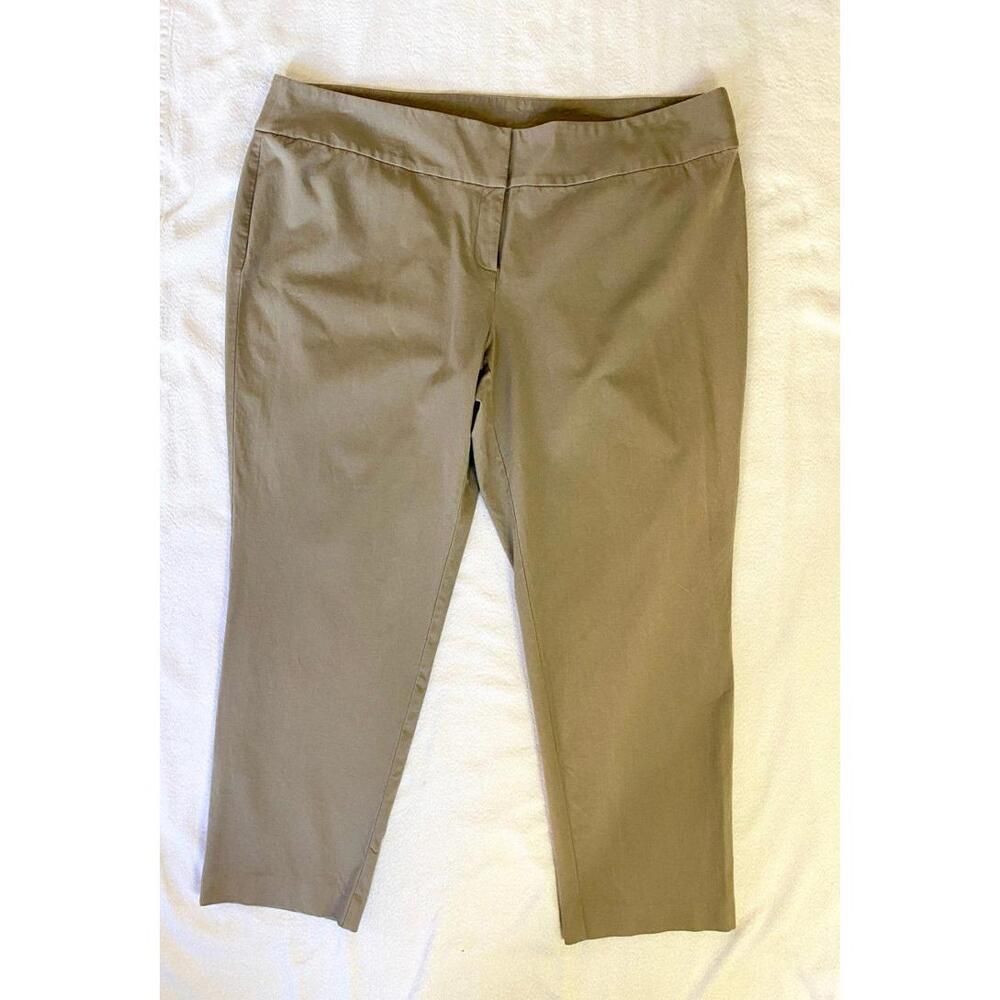 Alfani Woman beige cropped pants. Size 24W